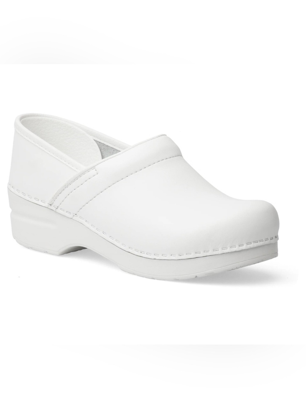 Dansko Pro XP White Leather Nursing Clogs Shoes Size 41 US 10.5-11